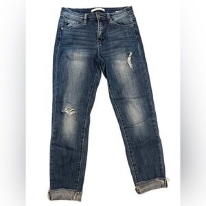 KanCan Dark Blue Distressed Jeans- Soft!